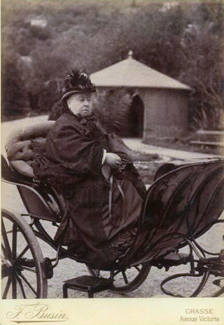 Queen Victoria in avenue Victoria, Grasse, 1891
