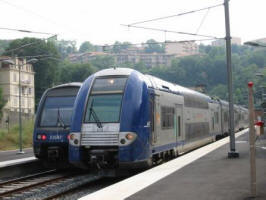 The new station with double deck electric trains 