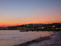 Sunset over Cannes