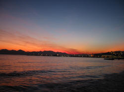 Sunset over Cannes