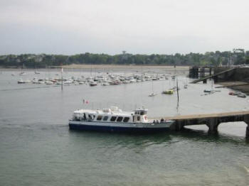 St.Malo - Dinard ferry arrives at Dinard in May 2007.