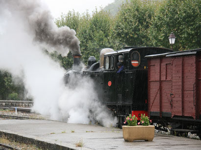 Sunday steam service near Entrevaux in Sept 2011