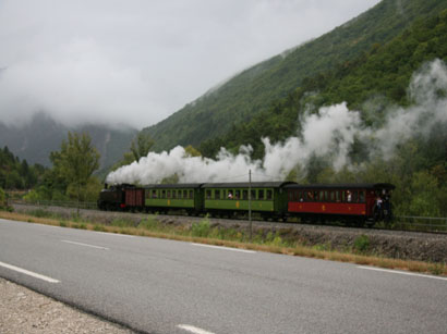 Sunday steam service near Entrevaux in Sept 2011