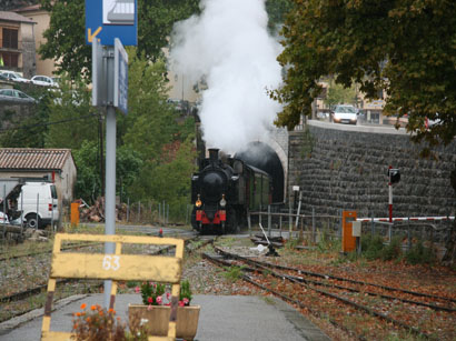 Sunday steam service near Entrevaux in Sept 2011