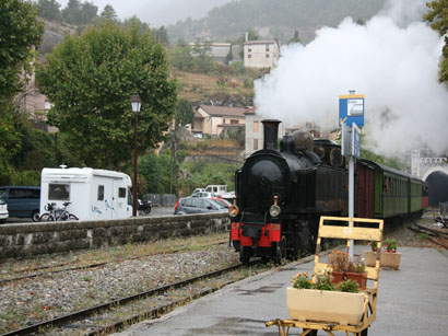 Sunday steam service near Entrevaux in Sept 2011