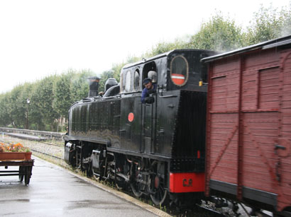 Sunday steam service near Entrevaux in Sept 2011