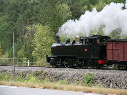 Sunday steam service near Entrevaux in Sept 2011