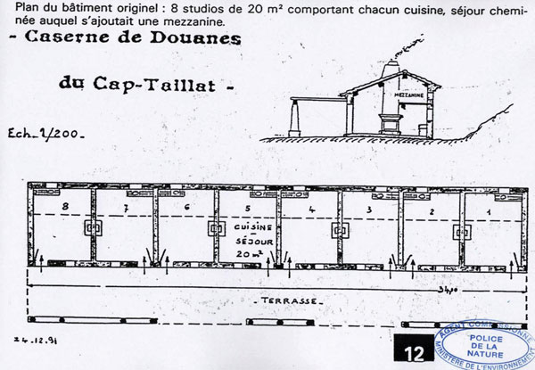 Floor plan of the buildings