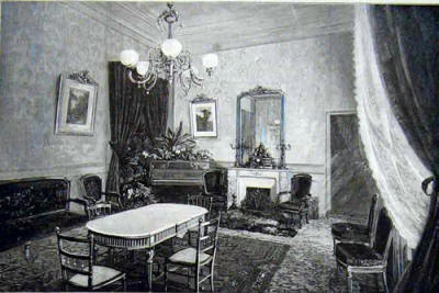 The private Drawing Room in the Grand Hotel Grasse in 1891