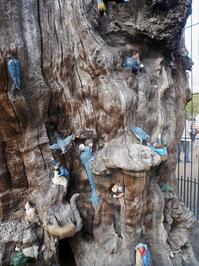 The Elfin Oak in Kensington Gardens - detail