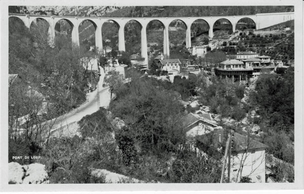 The spectacular Pont du Loup viaduct which was blown up during WWII