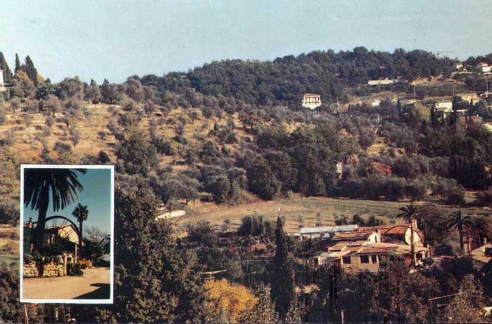 Aerial view over Opio