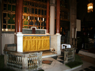 Side Altar where the Fortescue marriage was held