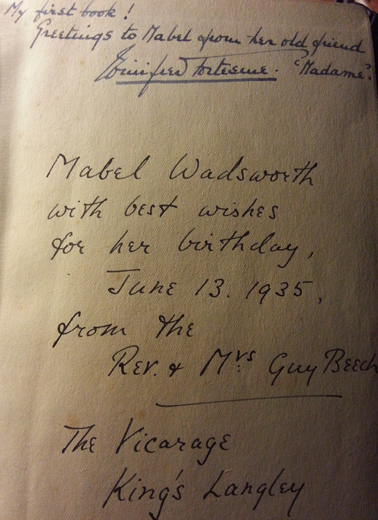 1935 original hard back edition with inscriptions