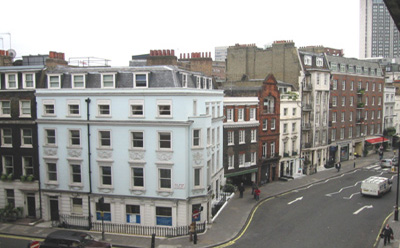 Shepherd Market from Curzon St, mayfair