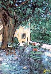 Le Cabanon - Expo Cafe, Opio by Mme. J. Meyer